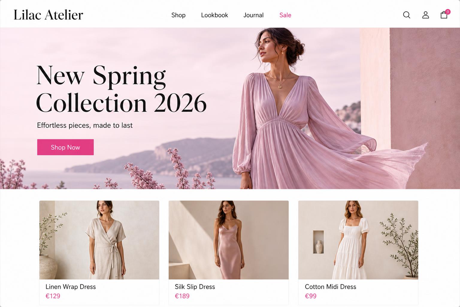 Lilac Atelier Startseite