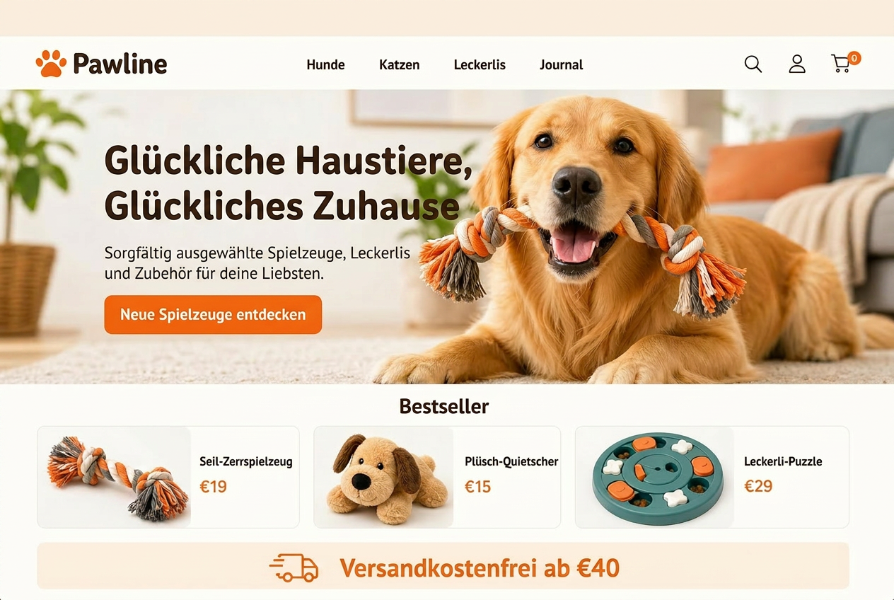 Pawline Startseite